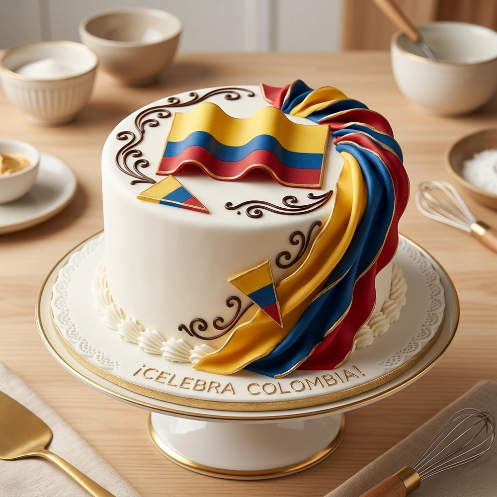 Tarta Celebración Tricolor Colombiana