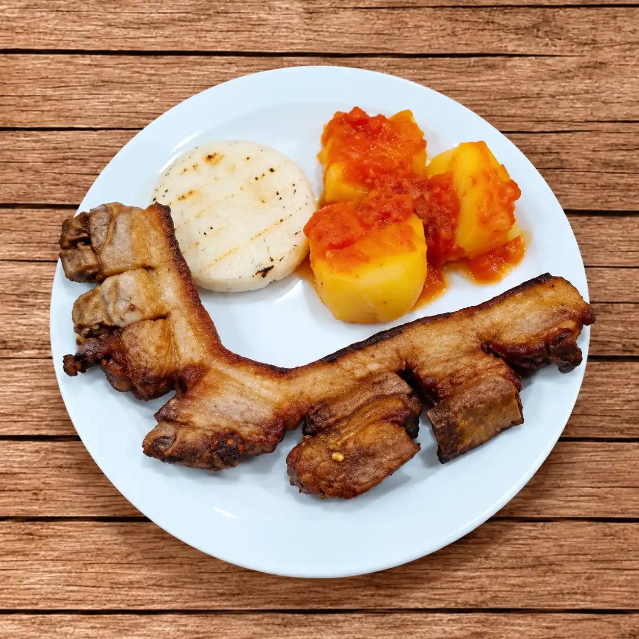 Porción de chicharrón